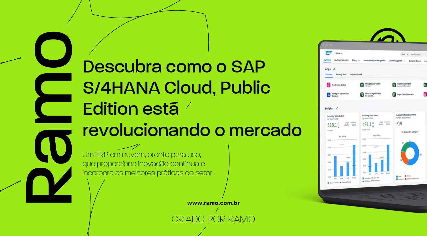 Descubra como o SAP S4HANA Cloud Public Edition estarevolucionando o mercado Ramo Seja qual for a sua empresa, temos a solução